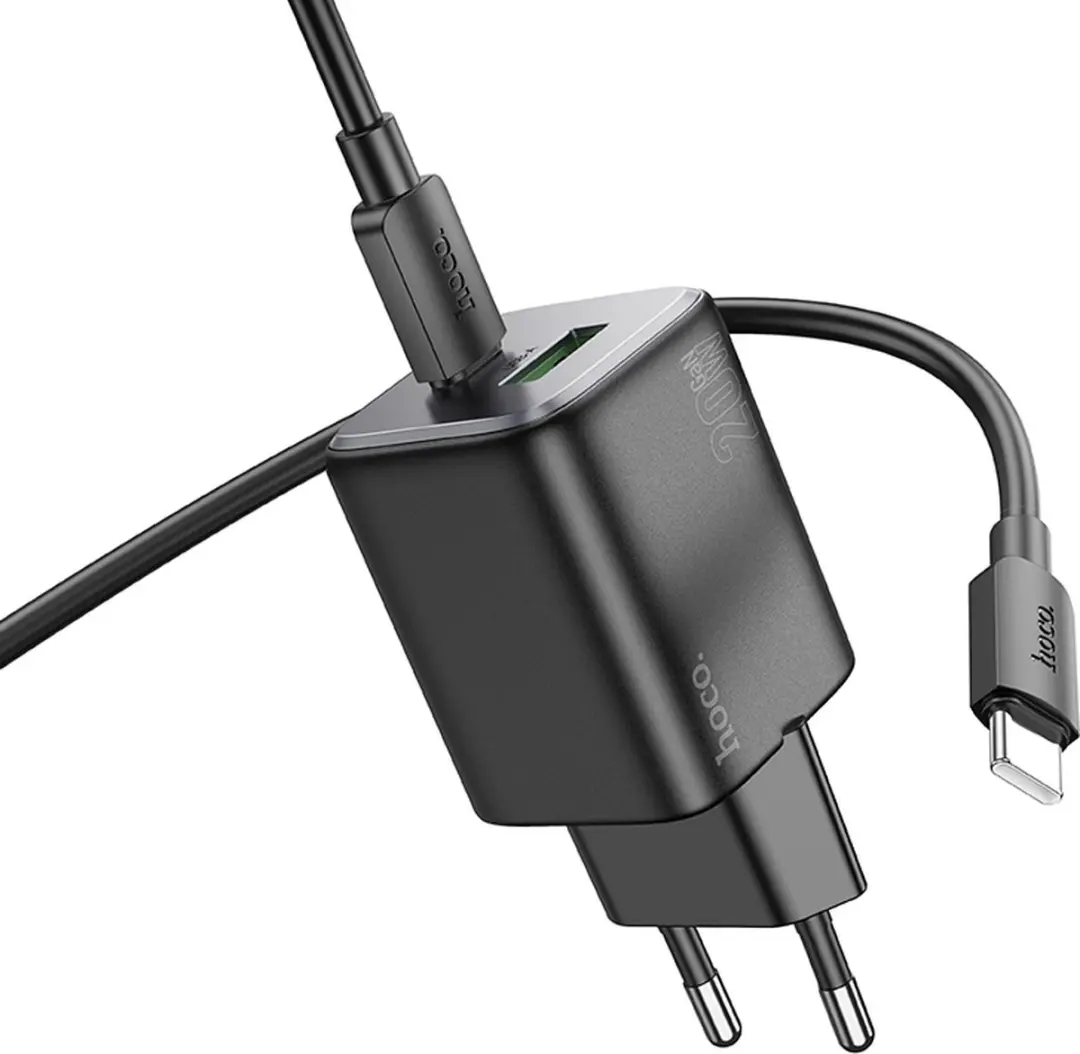 Hoco 20W USB-C Oplader - Zwart
