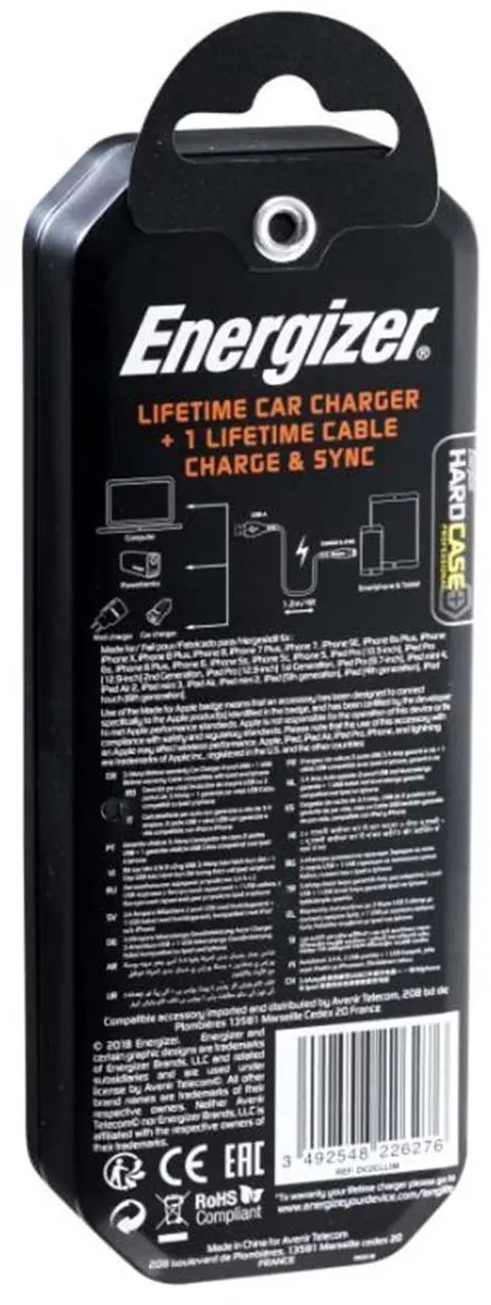 Energizer DC2CLLIM Autolader 17W - Universeel - Zwart