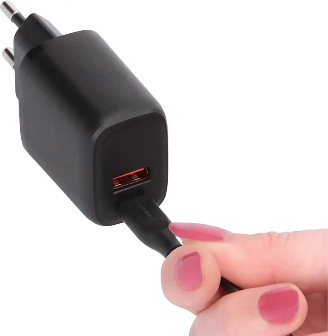 Mobiparts MP-126332 USB-C/USB-A Lader 20W - Zwart