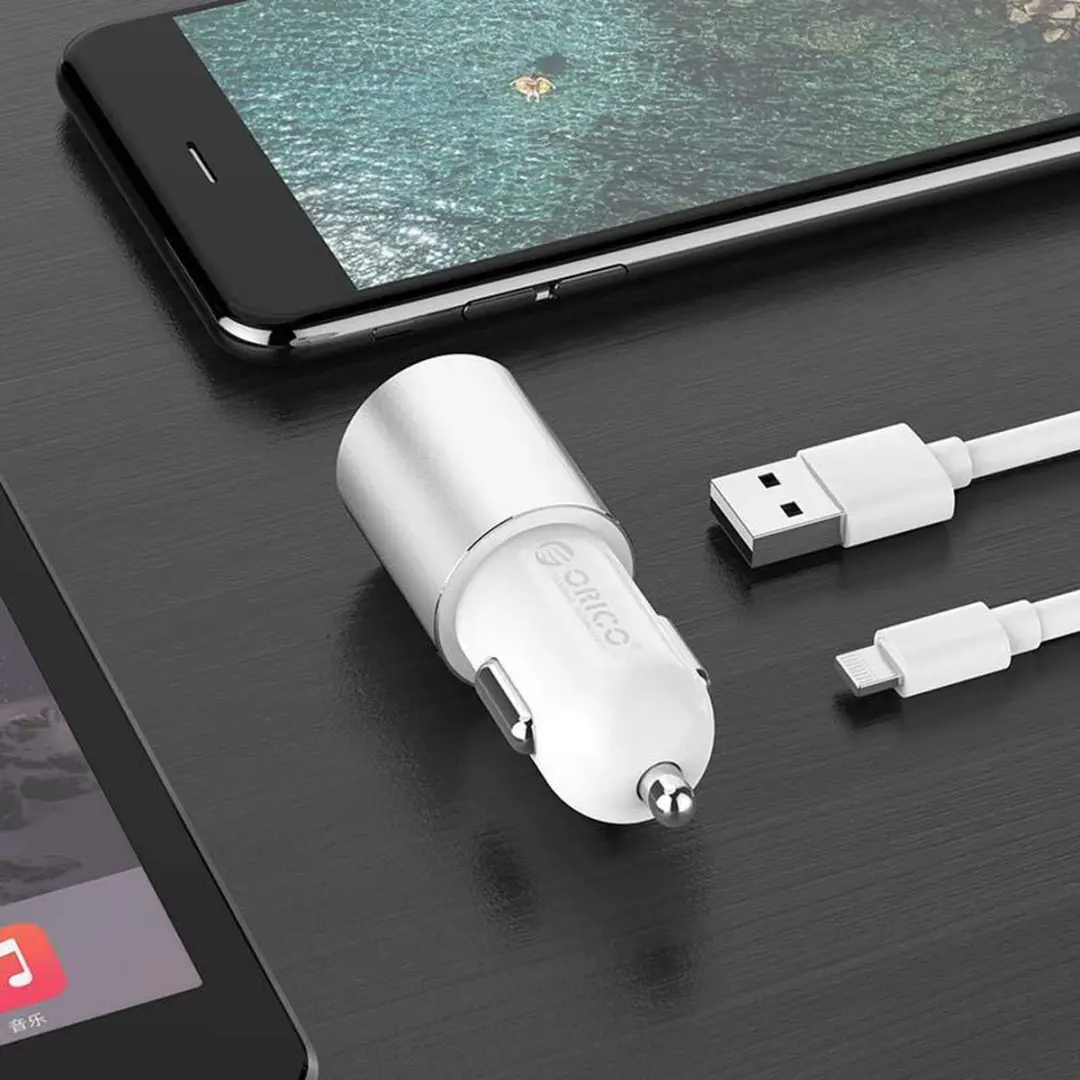ORICO ORI-UCF-2U-SV Autolader 15W - 2x USB - Zilver