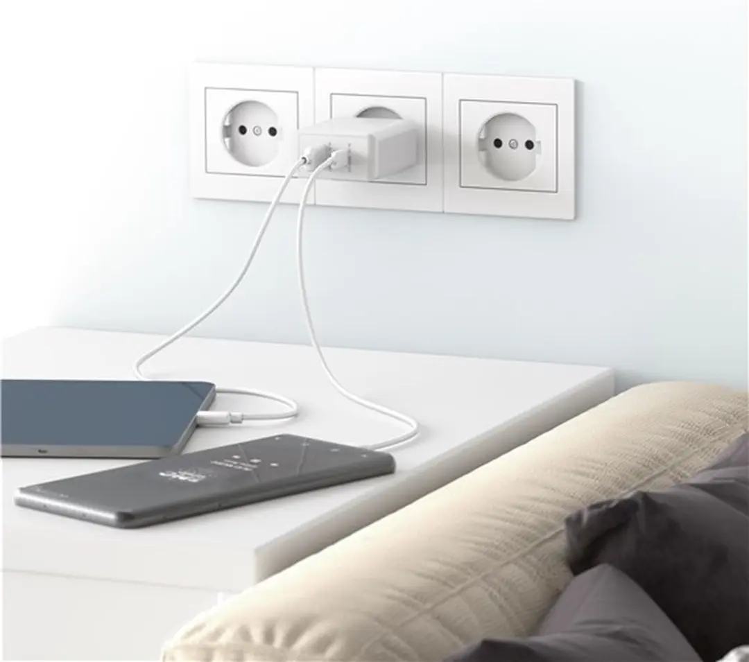 Goobay 61674 Thuislader - 30W - USB-C PD & USB-A - Wit