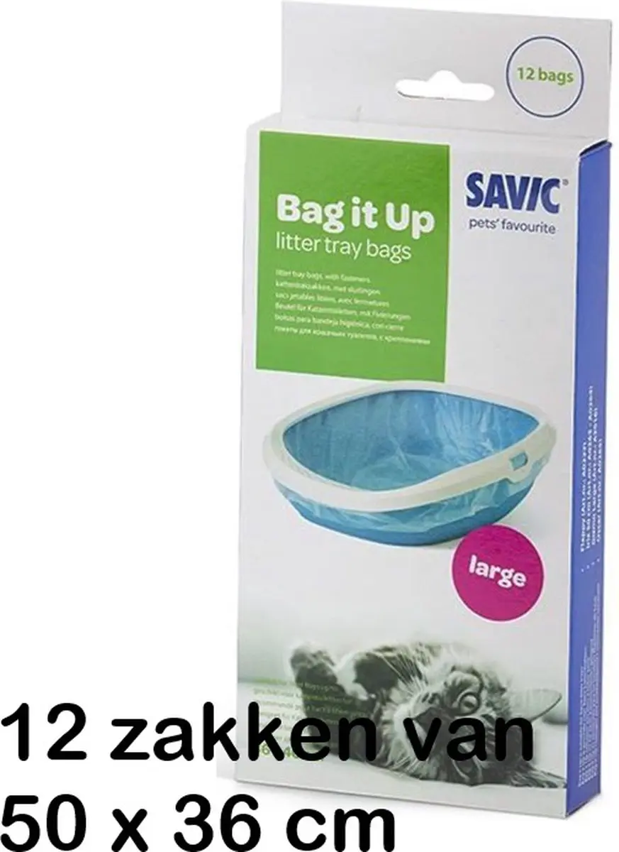 Savic Kattenbakzakken 12 Stuks