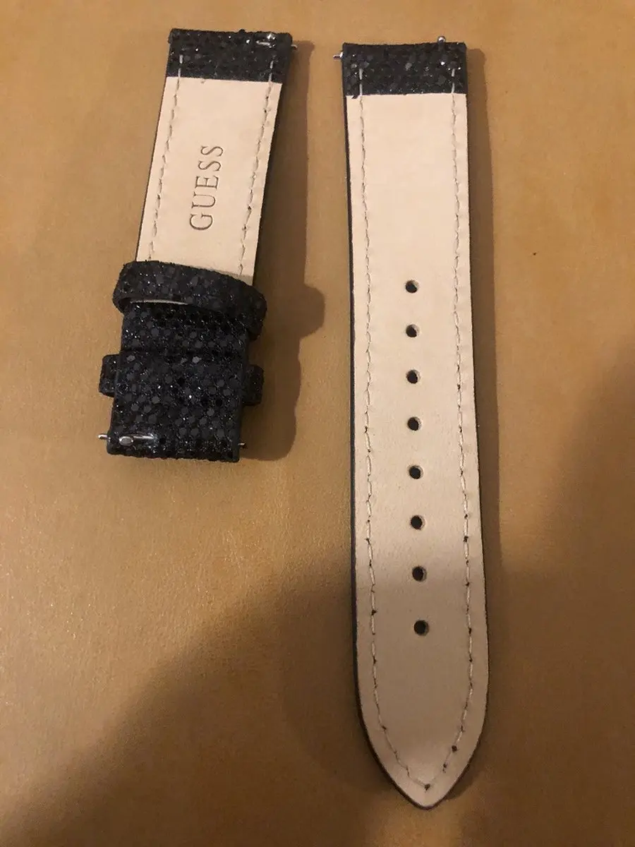 GUESS Connect Horlogeband 20mm - Zwart Glitter - 41mm Smartwatch