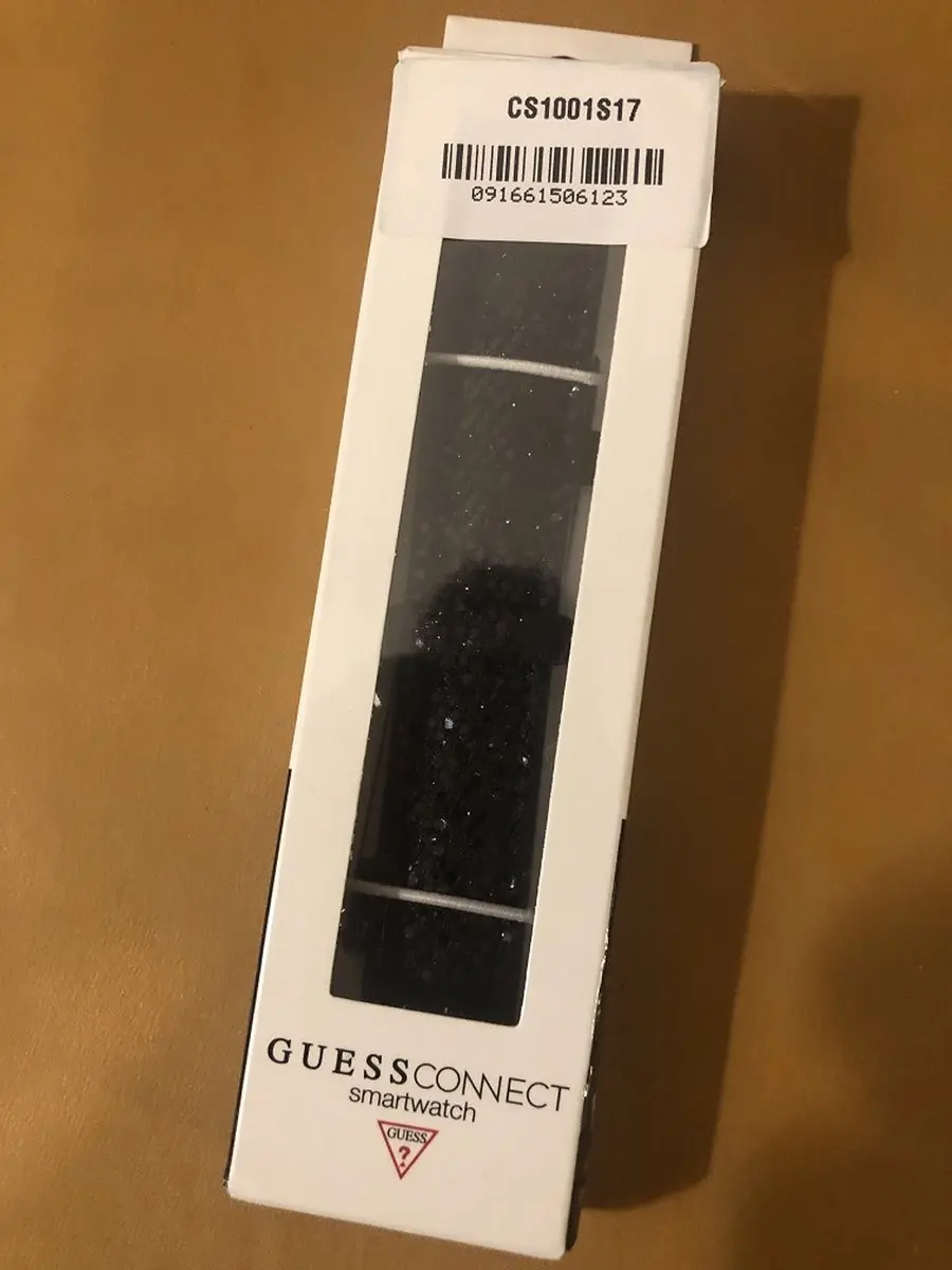 GUESS Connect Horlogeband 20mm - Zwart Glitter - 41mm Smartwatch