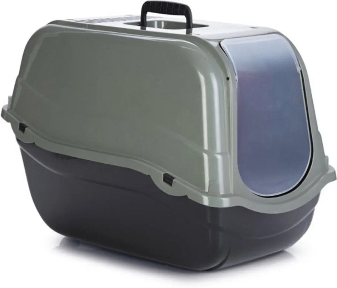 Beeztees Romeo Eco Kattenbak 57x39x41cm - Groen/Zwart
