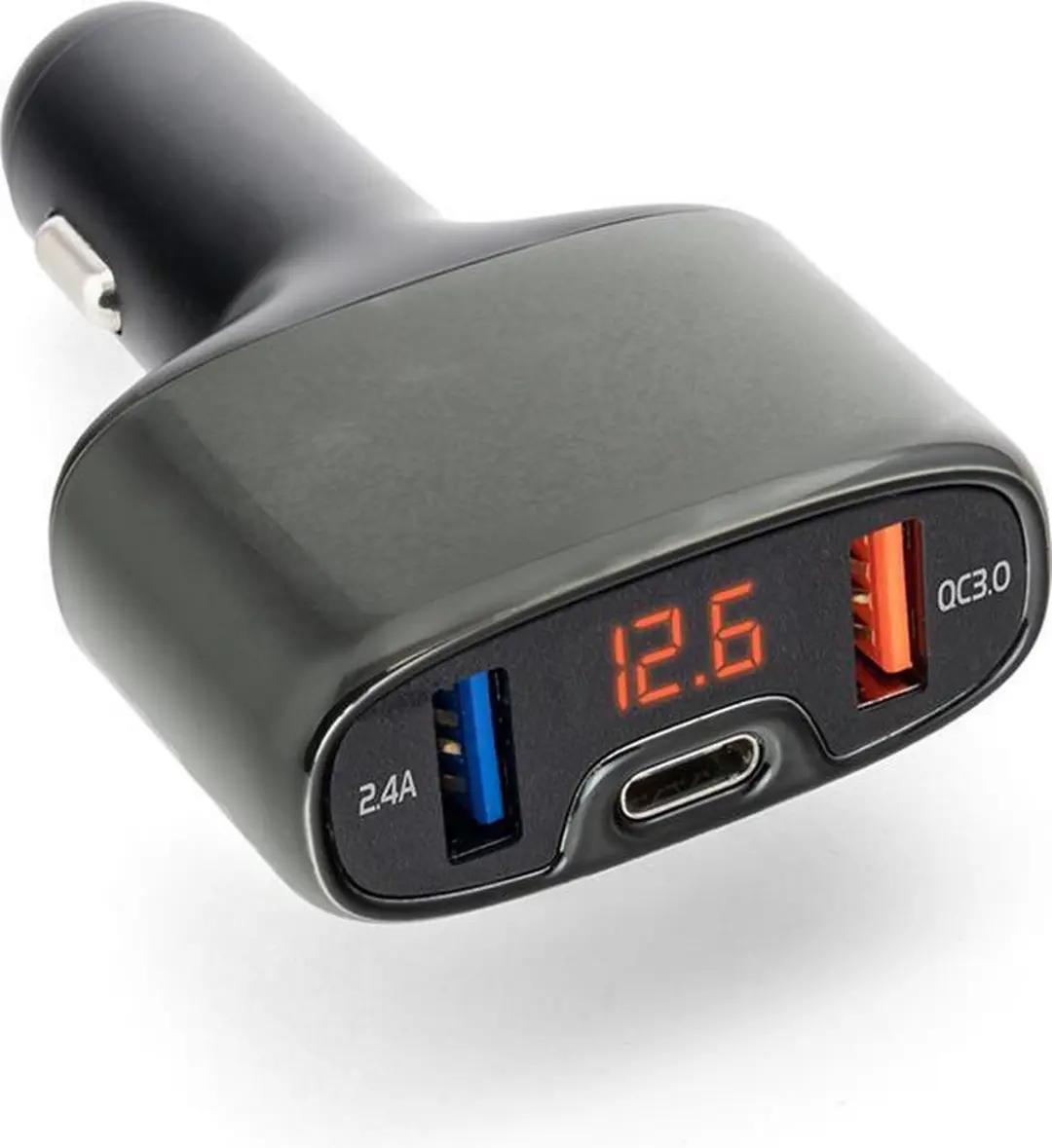 Caliber Autolader PS54 - 32W - 2x USB + USB-C - Zwart