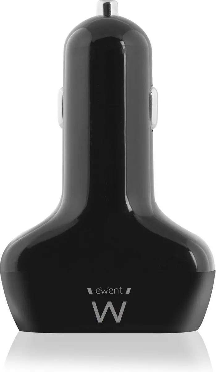 Ewent EW1354 4-Poorts USB Autolader 50W - Zwart - afbeelding 5 van 6