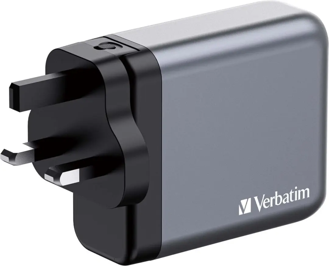 Verbatim GNC-140 GaN Oplader 140W - 4 Poorten - Grijs