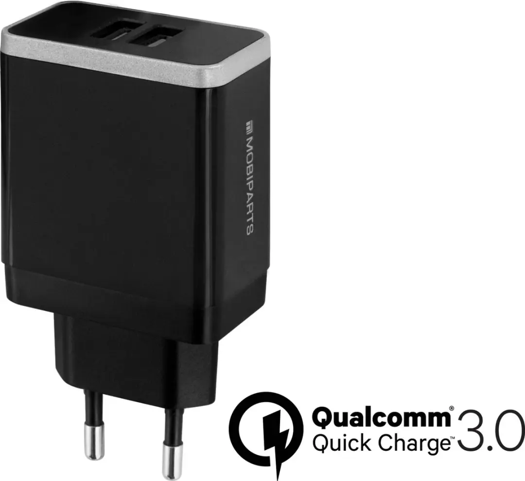 Mobiparts MP-39085 USB Wandlader 20W - 2x USB - Zwart