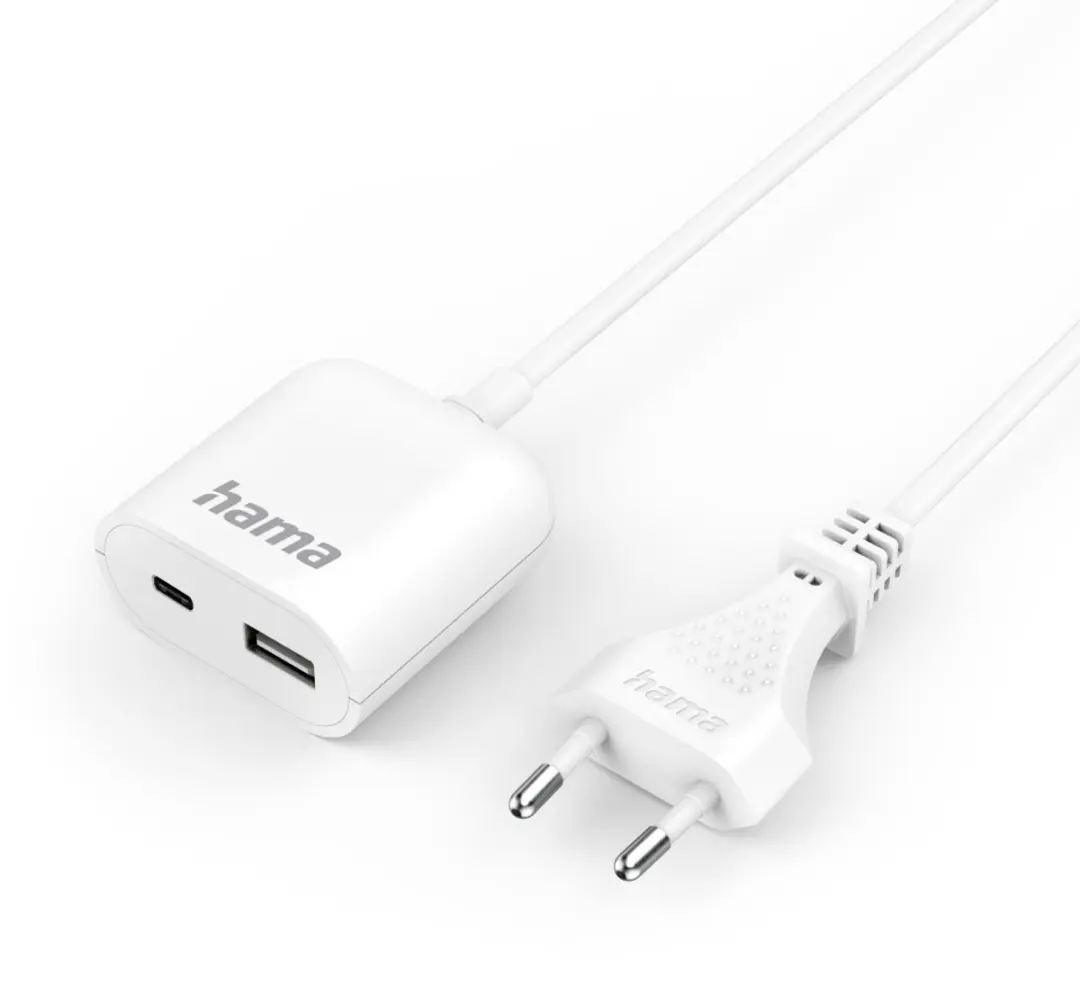 Hama 00223204 Oplader - 2x USB - 17,5W - Wit