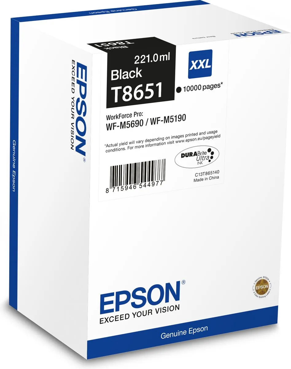 Epson C13T865140 Compatibele Inktcartridge Zwart - 10.000 pagina's