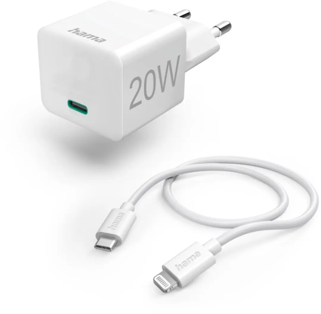 Hama 00125124 AC Sneloplader 20W - Wit