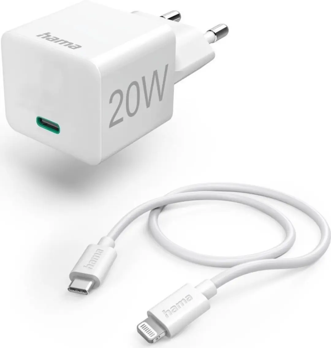 Hama 00125124 AC Sneloplader 20W - Wit