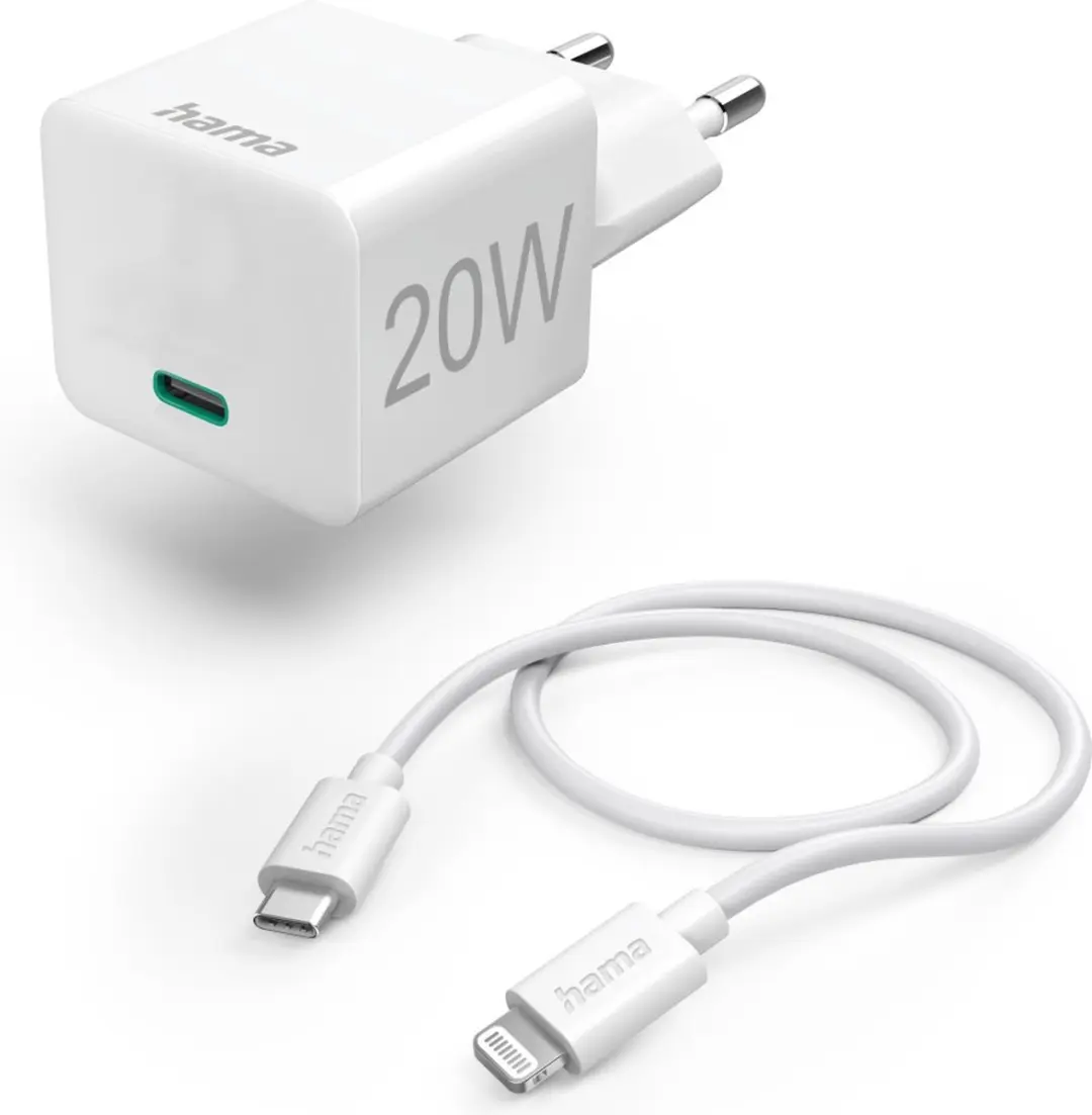 Hama 00125124 AC Sneloplader 20W - Wit