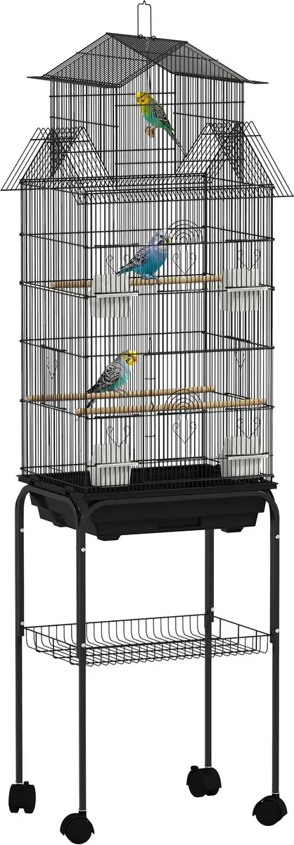 Pawhut Vogelkooi Staand 50,5x41x163cm