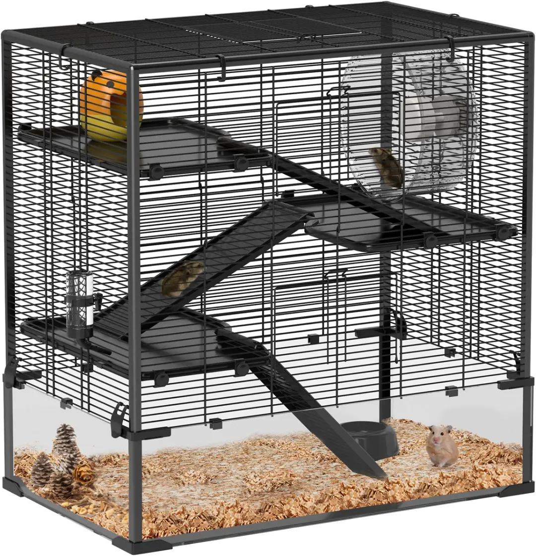 Pawhut Hamsterkooi 78,5x48,5x80cm