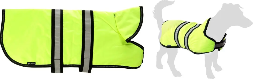 Flamingo Winterjas Eisbär voor Honden - Fluo Geel - Maat XXL