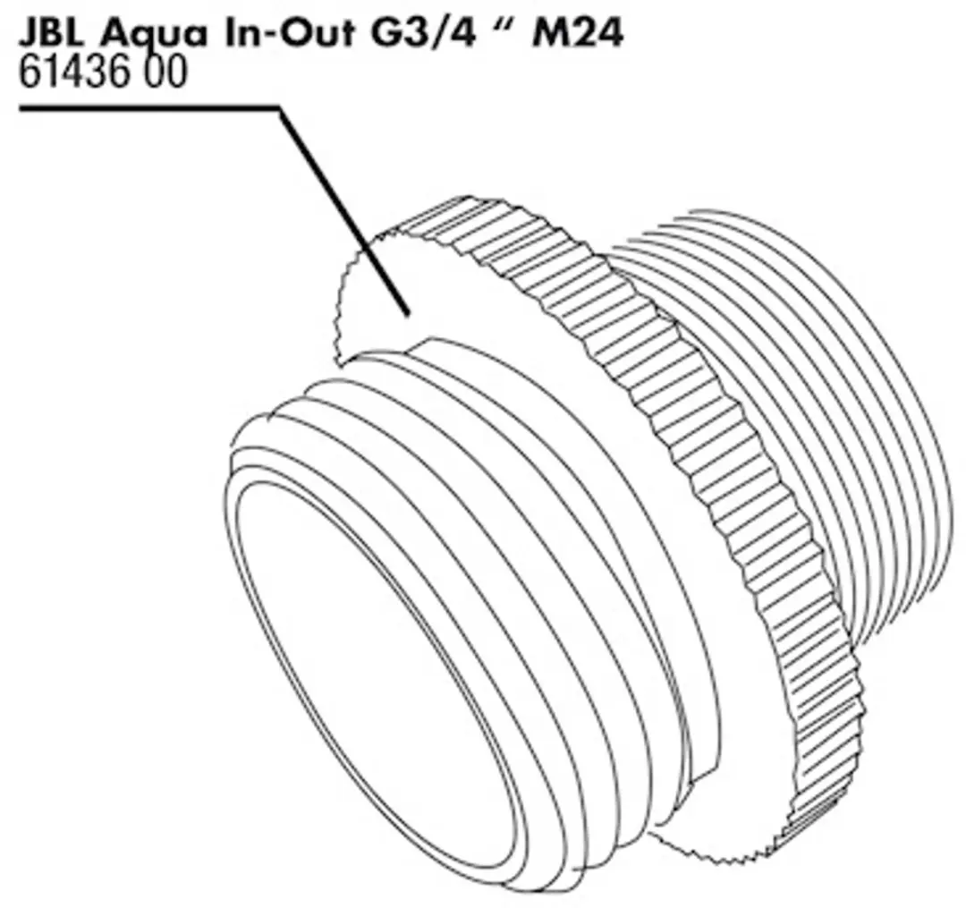 JBL Aqua In-Out Metaaladapter G3/4 M24