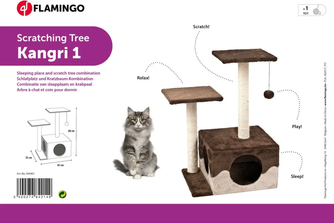 Flamingo Kangri 1 Krabpaal - 3 Ligplekken - Bruin