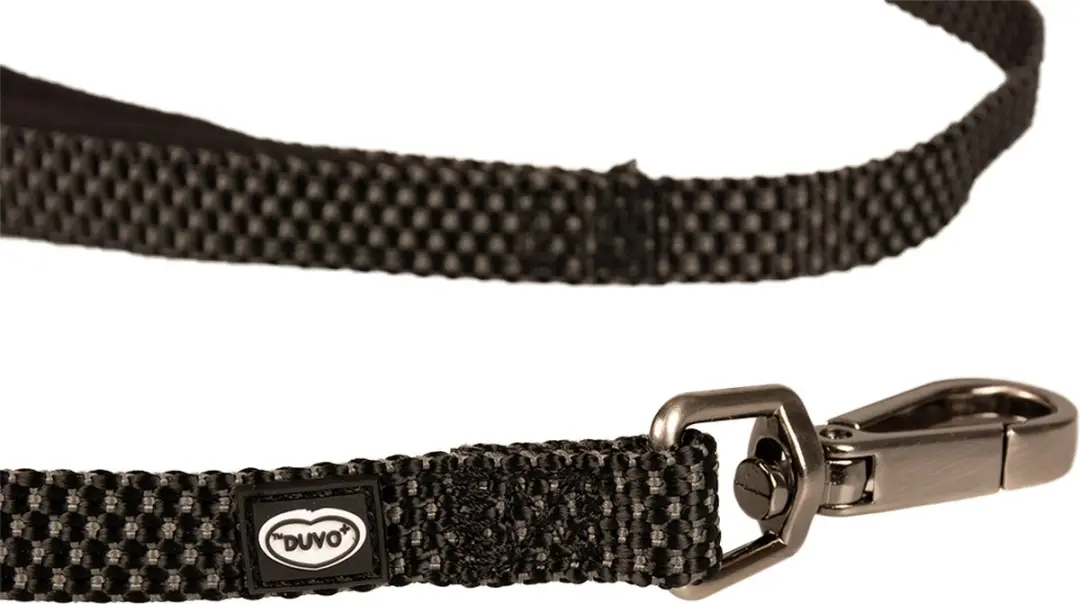 Duvo Duvoplus Uitlaatriem Hond Explor East Nylon XL 100cm/25mm - Zwart