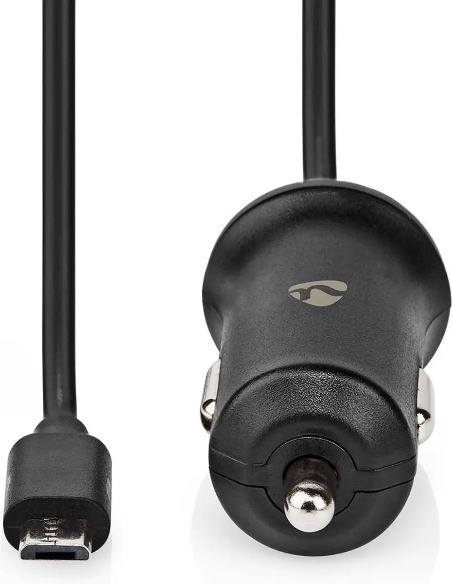 Nedis CCHAM240ABK Autolader 12W - Micro-USB - 1m - Zwart