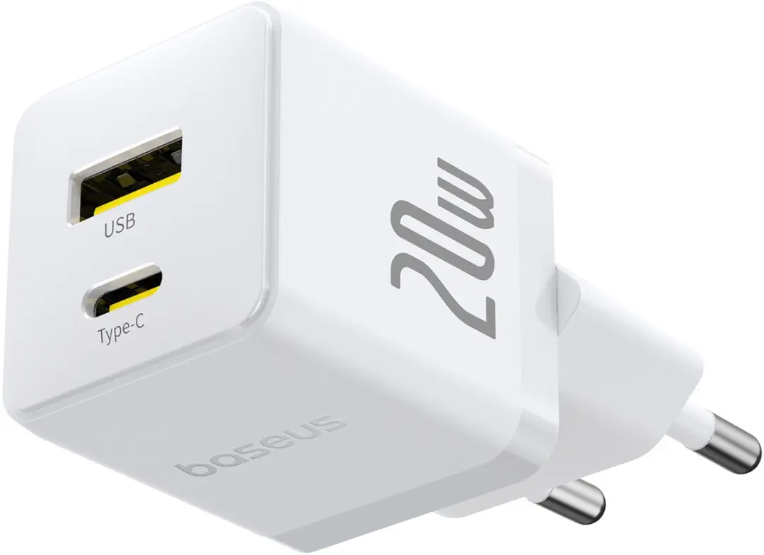 Baseus 20W USB-C Wandlader - Transparent