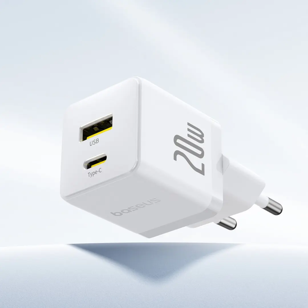 Baseus 20W USB-C Wandlader - Transparent