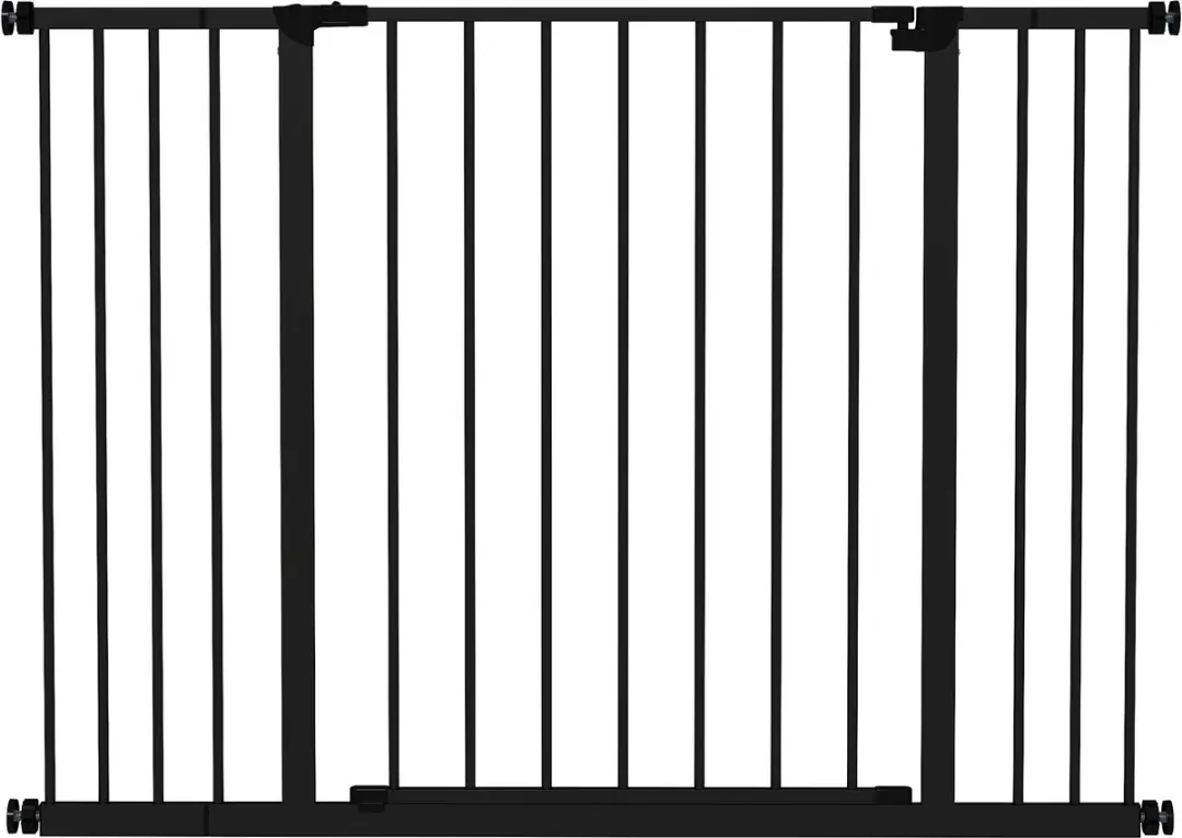 Pawhut Hondenhek Klembevestiging Metaal 76-107 x 76cm - Zwart