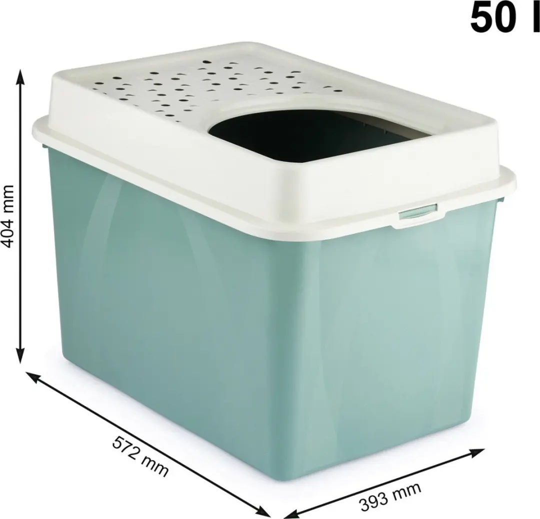 Rotho Mypet Berty Kattenbak 57x39cm - Groen