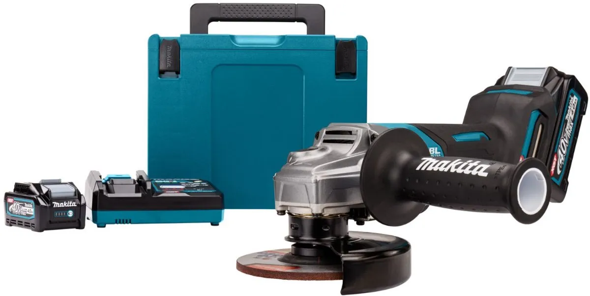 Makita GA013GM201 Accu Haakse Slijper 125mm XGT 40V - 2x Accu