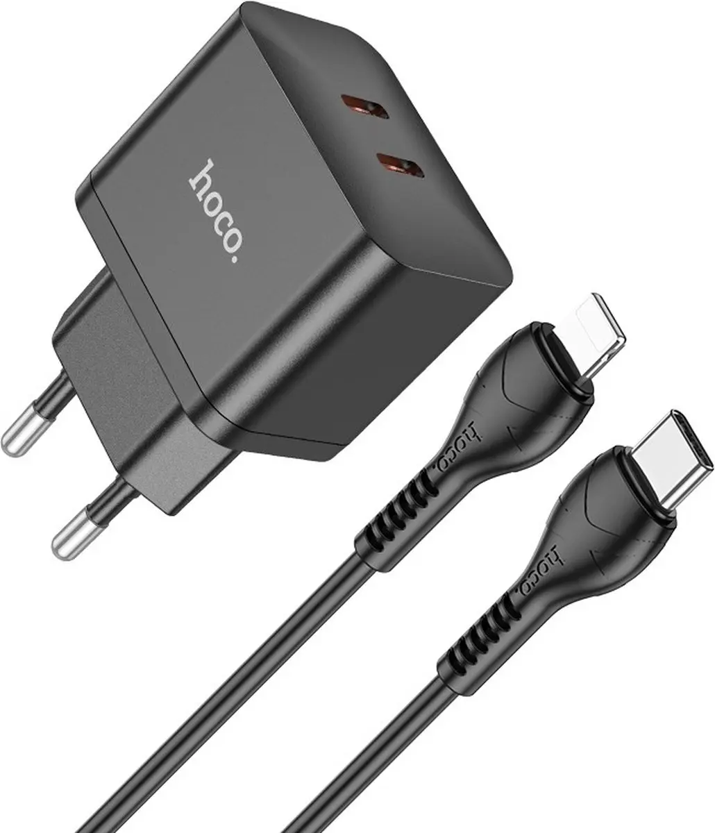 Hoco 35W Snellader USB C & Lightning