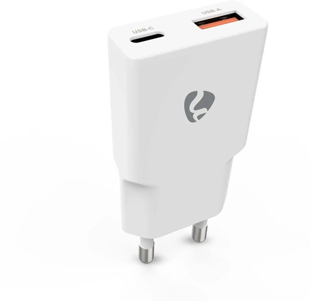 Nedis WCHA30WTUC Oplader 30W PD3.0 - 2x USB - 1.5m USB-C Kabel - Wit