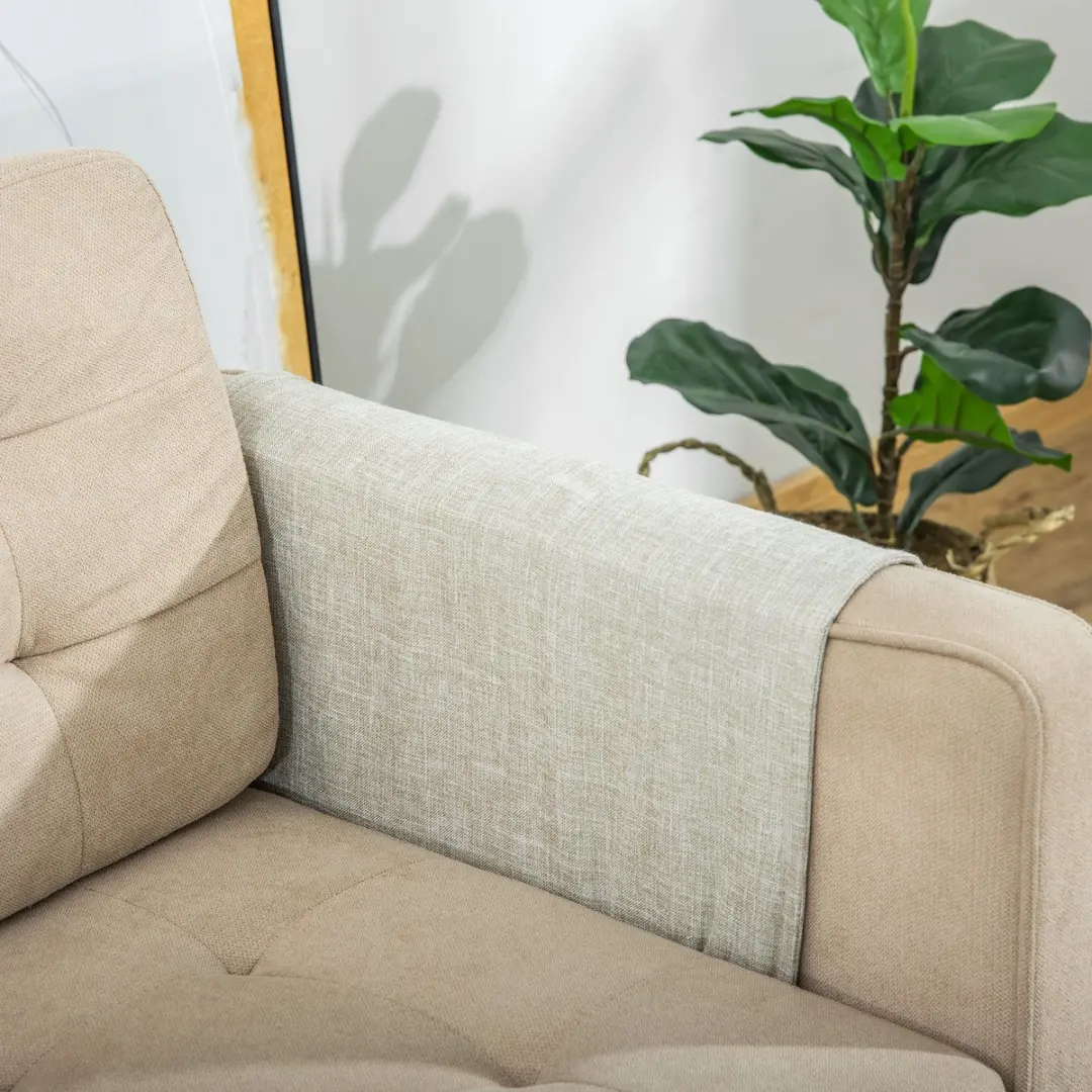 Pawhut Kratzmatte Sofa 130x45cm - Beige/Grijs
