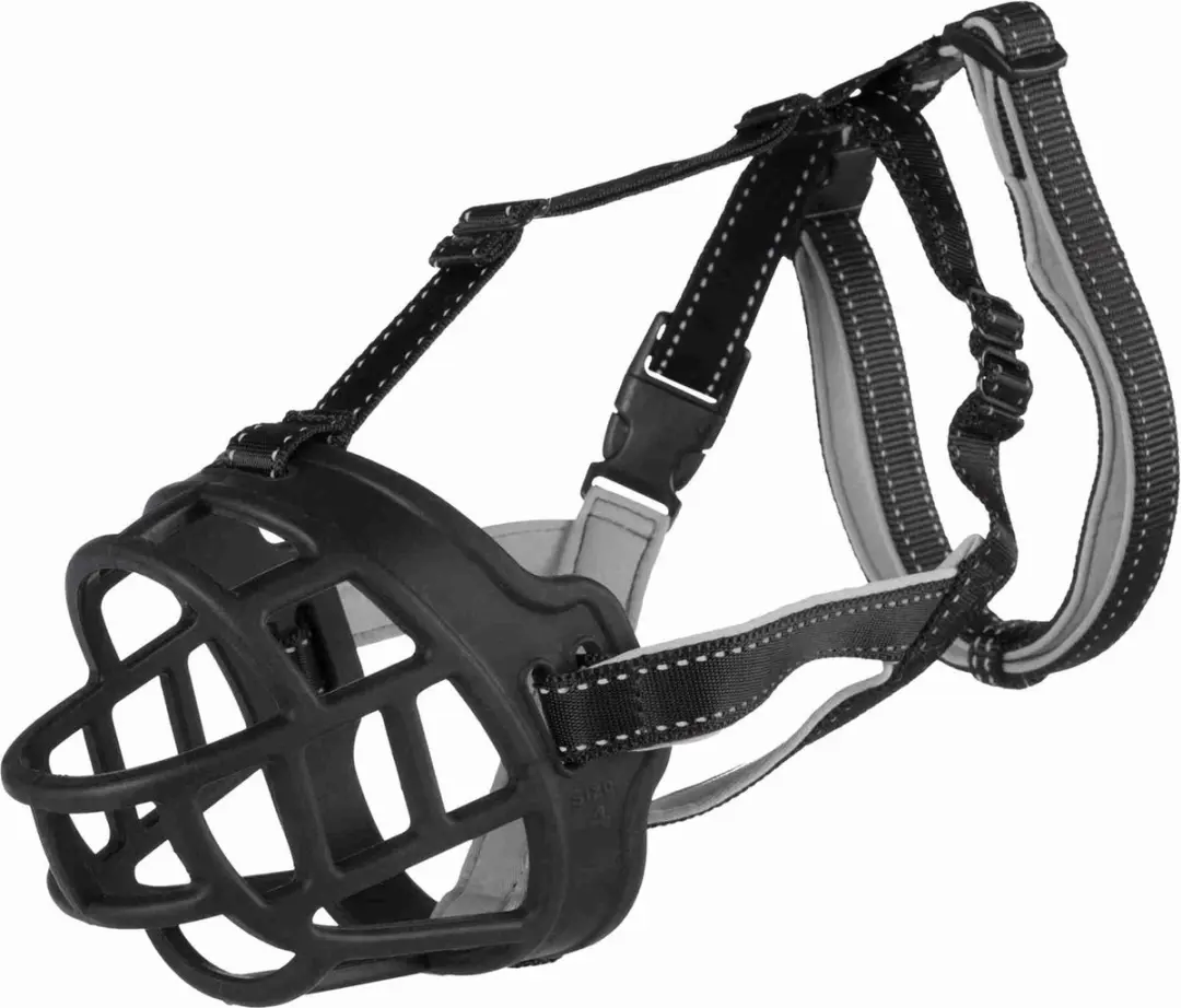 Trixie Muilkorf Flex Silicone - Maat M - Zwart