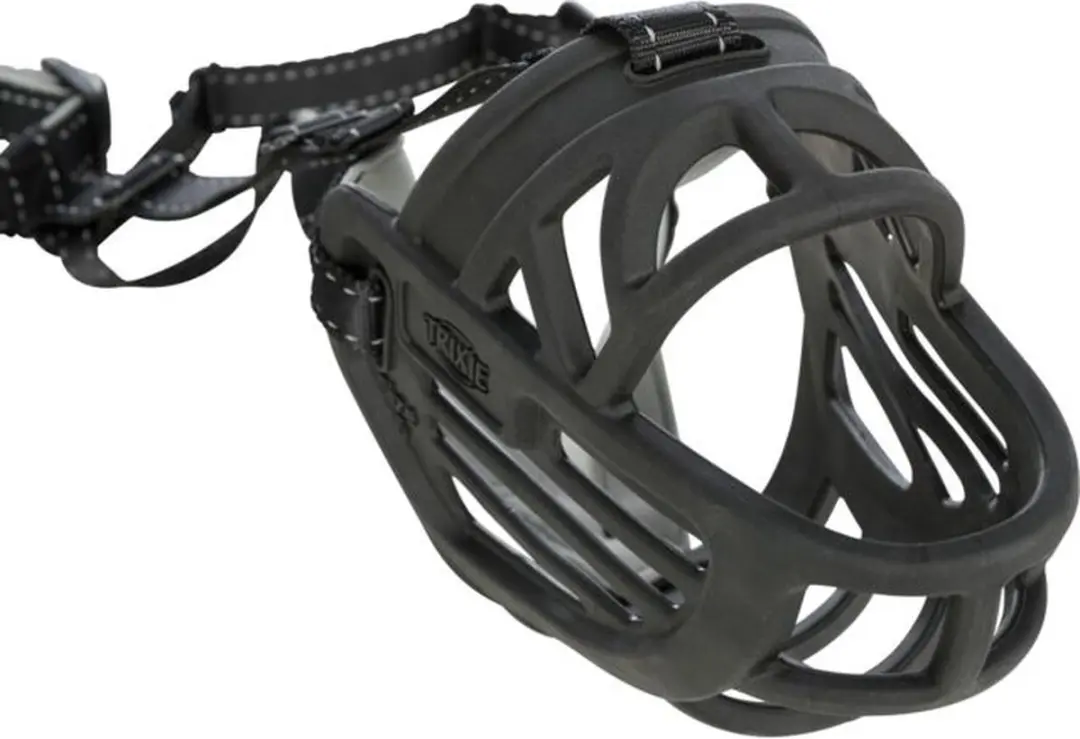 Trixie Muilkorf Flex Silicone - Maat M - Zwart