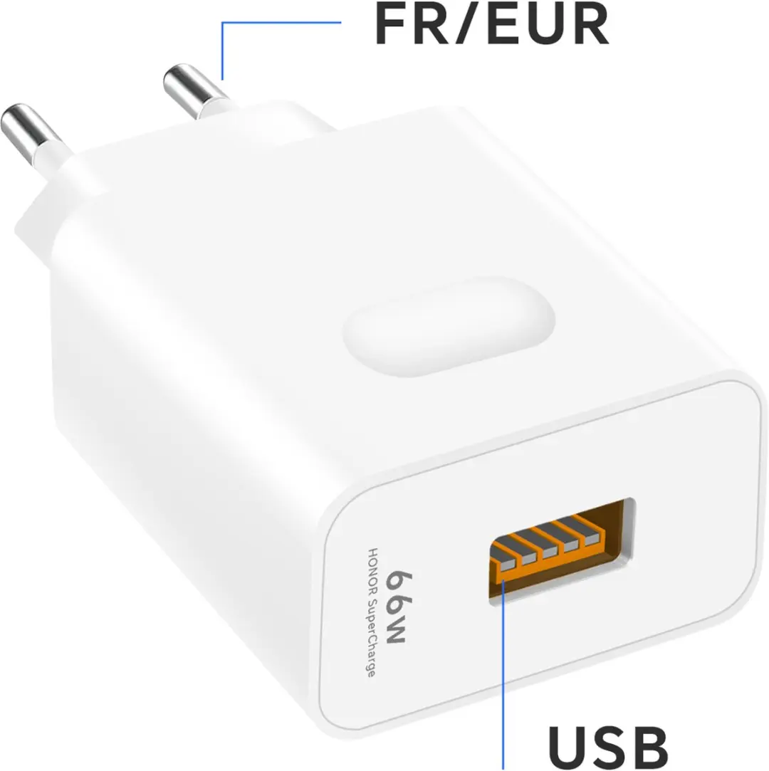 Honor 66W Supercharge Oplader USB-C - Wit
