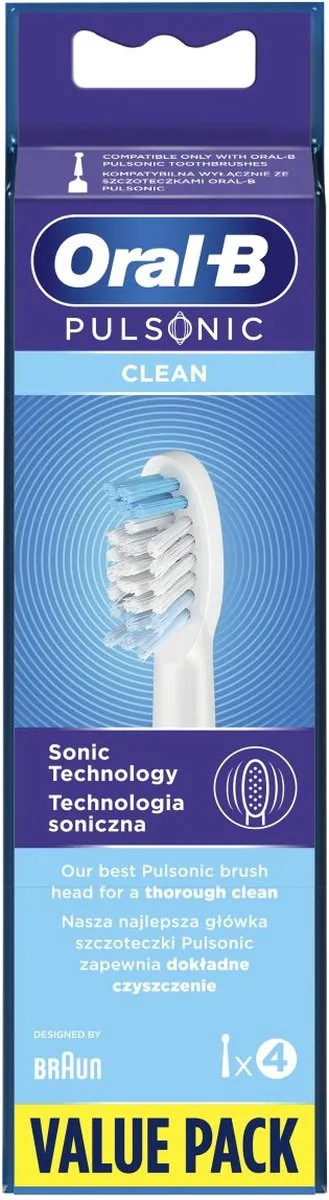 Oral-B Pulsonic Clean 4 Stuks - Wit