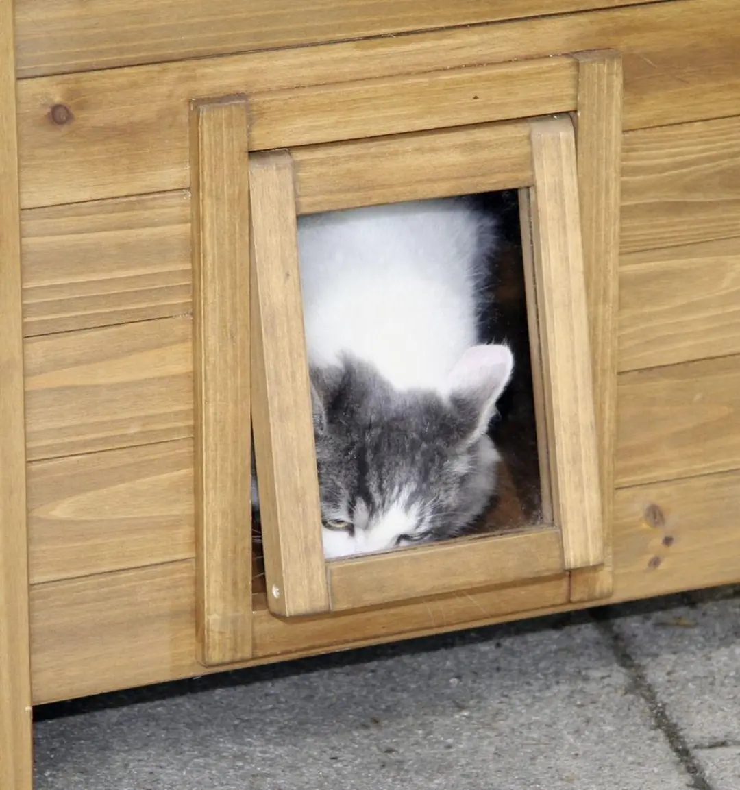 Kerbl Kattenhuis Lodge Bruin - 77x50x73cm - afbeelding 3 van 6