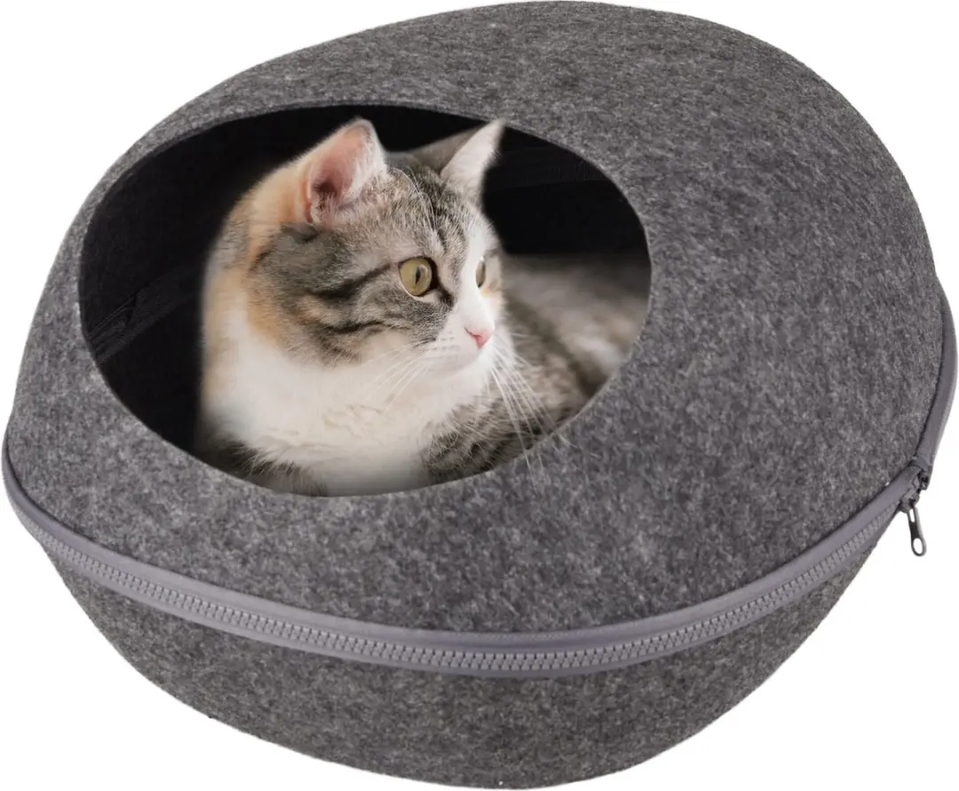 Flamingo Chizmo Vilt Mand Katten Grijs 39x48x24cm