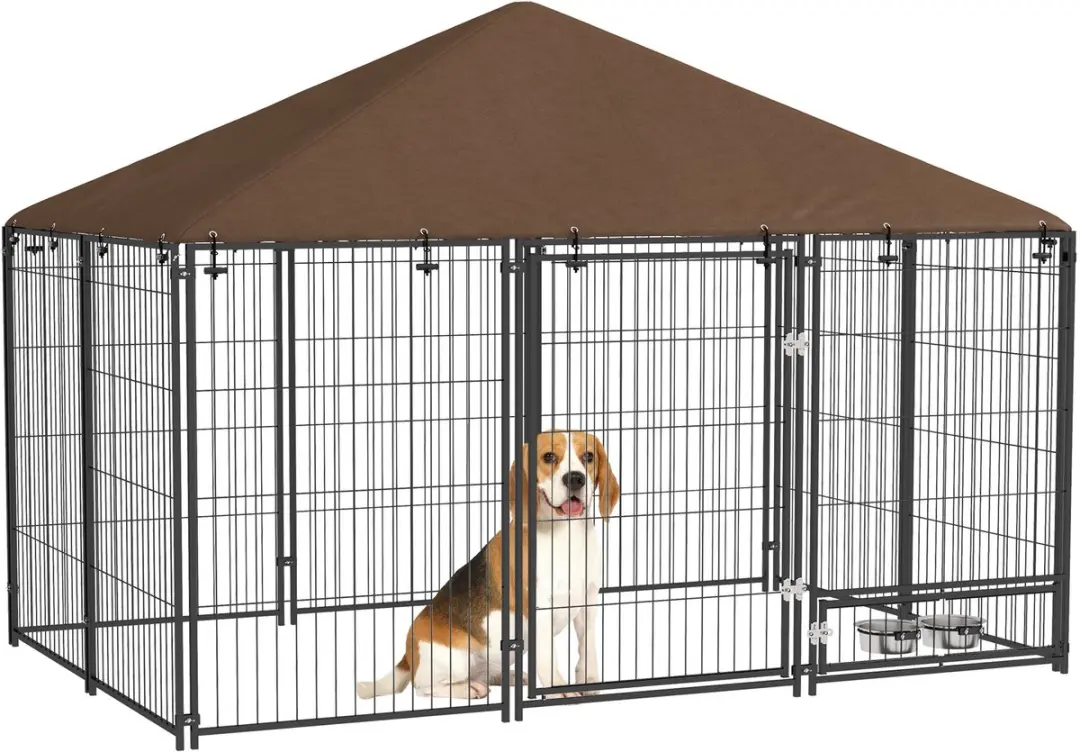 Pawhut Hondenkennel 211x141x151cm