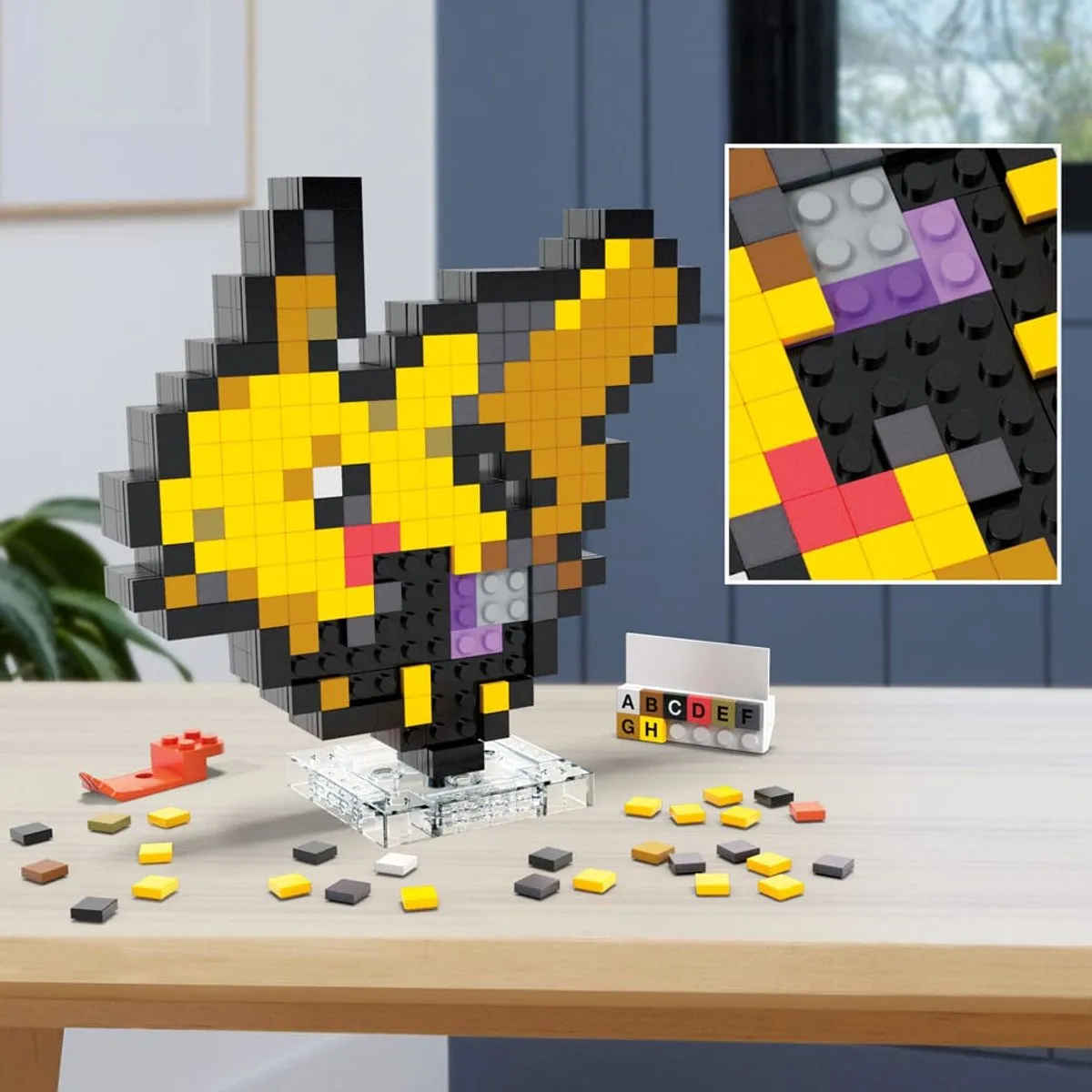 Mattel Pokémon Pikachu Pixel Art Bouwset 400 Stuks - Multicolor