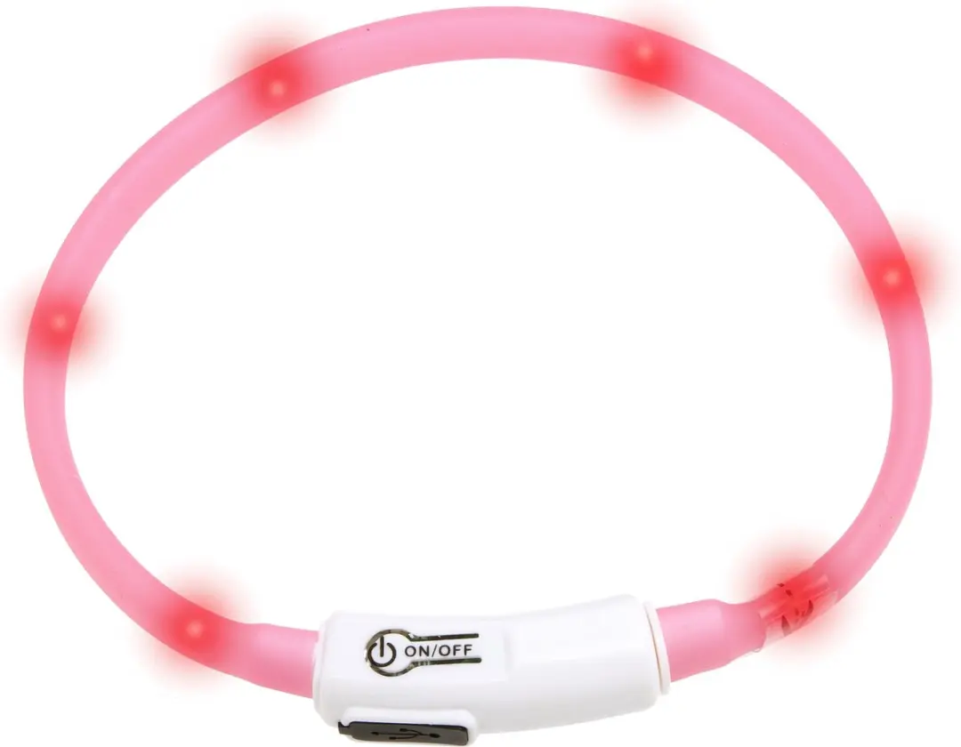 Flamingo Kattenhalsband LED Visio Light Roze