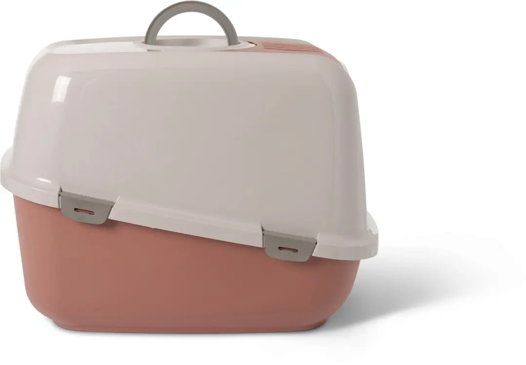 Savic Nestor Jumbo Kattenbak XL - 66,5x48,5x46,5cm - Toscaans Rood/Champagne