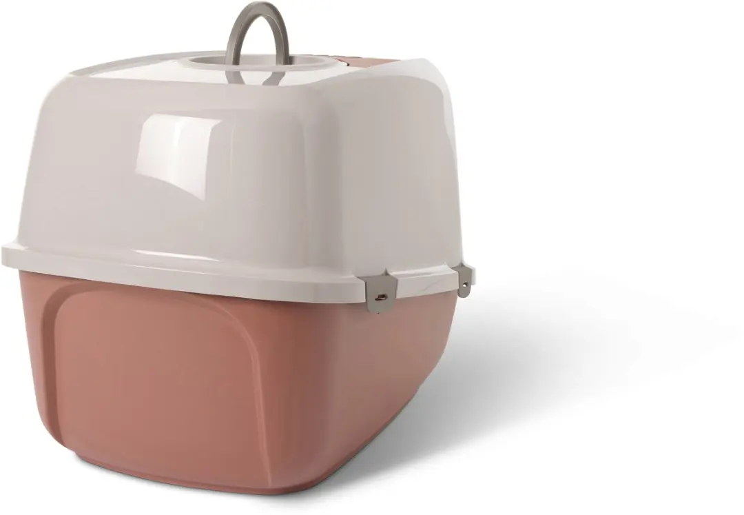 Savic Nestor Jumbo Kattenbak XL - 66,5x48,5x46,5cm - Toscaans Rood/Champagne