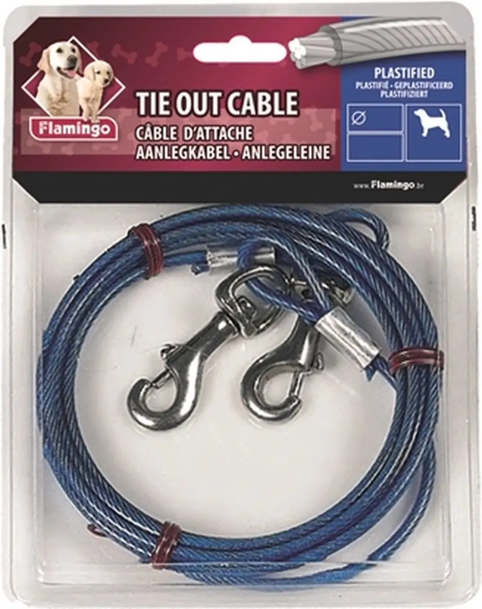Flamingo Aanlegkabel 3m - Blauw