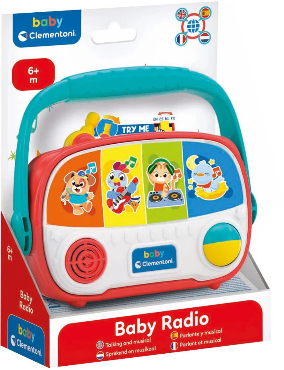 Clementoni Baby Radio - Spraak & Muziek vanaf 6 maanden