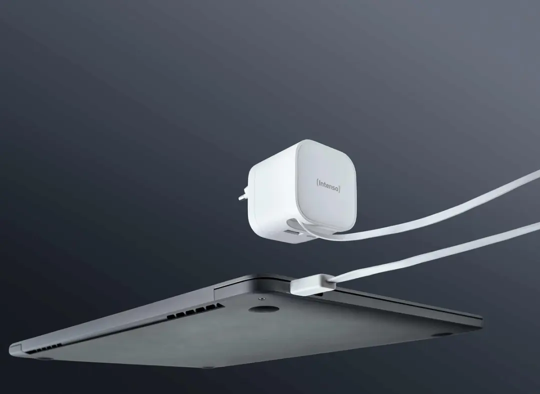 Intenso W65ACIC 65W GaN USB-C Snel Lader - Wit - afbeelding 6 van 6