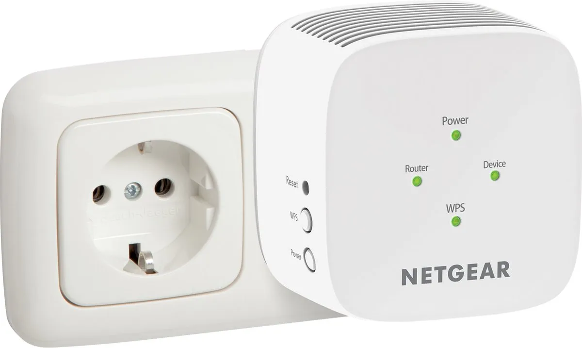 Netgear EX6110 WiFi Repeater - Dual Band 1200 Mbps - Kleurloos