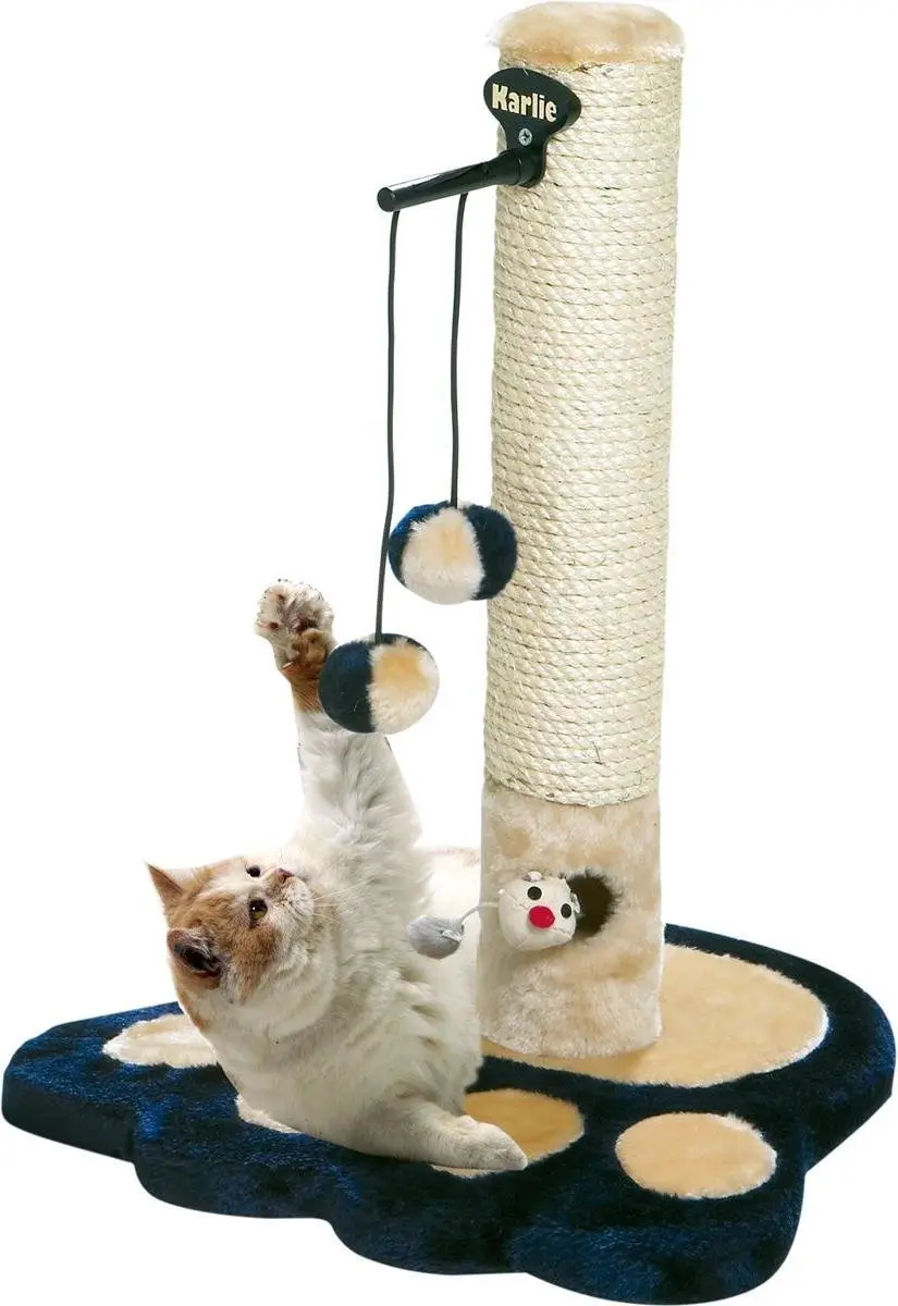 Flamingo Viva 2 Kattenkrabpaal - 37x37x49cm - Blauw