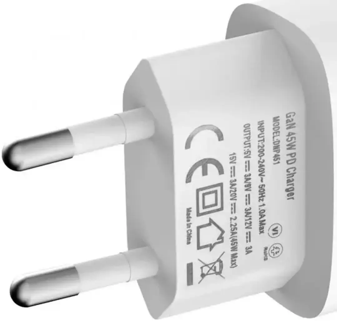 Mobilize 45W Power Delivery USB-C Adapter - 2 Poorten - Wit - afbeelding 2 van 6